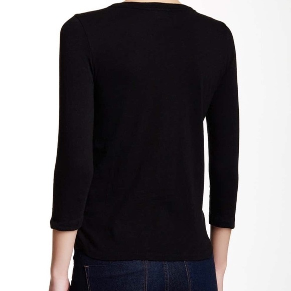 J Crew Factory Embroidered Front Tee - Picture 2 of 7